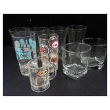 Vintage Glassware Set - A&W Mug, Bubble Up Glass, Highball & Square Tumblers