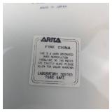 Arita Blue Chinese Quail - 4-Piece Fine Porcelain Set Made in Japan