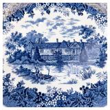 J&G Meakin - Romantic England Ightham Mote Blue Transferware Serving Platter