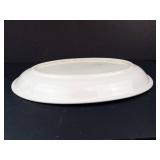 Rose Pattern Ceramic Dinnerware Set - Bowl, Plate & Oval Platter