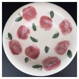 Rose Pattern Ceramic Dinnerware Set - Bowl, Plate & Oval Platter