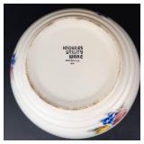 Knowles Utility Ware Bowl with 3 Blue Ridge Plates - Hand Painted, Made in USA