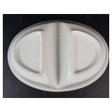 White Ceramic Bowls & Divided Serving Dish - Assorted Kitchenware