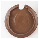 Handmade Ceramic Lidded Pot - Brown & Tan Swirl Glaze