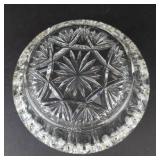 Crystal Round Candy Dish - Starburst Pattern, 9 in Diameter