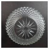 Starburst Cut Glass Bowl - 9-Inch Diameter