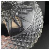 Starburst Cut Glass Bowl - 9-Inch Diameter