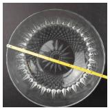 Starburst Cut Glass Bowl - 9-Inch Diameter