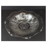 Jeannette Iris & Herringbone Ruffled Edge Bowls (Lot of 2)