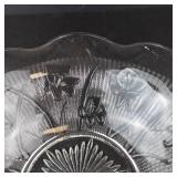 Jeannette Iris & Herringbone Ruffled Edge Bowls (Lot of 2)