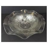 Jeannette Iris & Herringbone Ruffled Edge Bowls (Lot of 2)