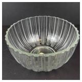 Godinger Empress Crystal Bowl - Fine Crystal, Italy - 9in Ribbed Pattern