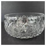 Crystal Cut Glass Bowl - Starburst Pattern, 6.5in Diameter