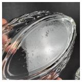 Banana Split Dishes - Clear Glass, Vintage, Mexico Marked (Lot of 2)