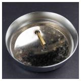 Mid-Century Modern Glass Cocktail Shaker - Etched Floral Design, 9 in Tall