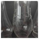 Empire Glass Oil Lamp Tops - Assortment of 4