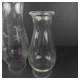 Empire Glass Oil Lamp Tops - Assortment of 4