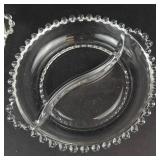 Imperial Glass Candlewick Divided Relish Dishes - Pair (2 Pieces)
