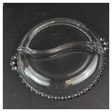 Imperial Glass Candlewick Divided Relish Dishes - Pair (2 Pieces)