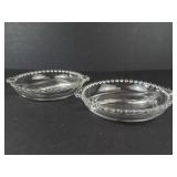 Imperial Glass Candlewick Divided Relish Dishes - Pair (2 Pieces)