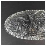 American Brilliant Period Relish Dish - Antique Cut Glass