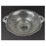 Clear Glass Pedestal Platter & Glass Bowl - 2-Piece Set