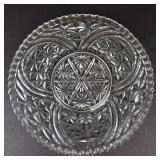 Anchor Hocking Stars & Bars Glass Serving Platter - Cake Plate