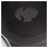 GMHC Engraved Glassware Set - Cake Platter on Stand, 2 Totem Pole Plates (Lot of 6)