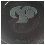 GMHC Engraved Glassware Set - Cake Platter on Stand, 2 Totem Pole Plates (Lot of 6)