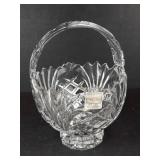 Fifth Avenue Wellington Crystal Basket - 24% Lead Crystal - Poland