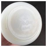 Anchor Hocking Fire-King Milk Glass D-Handle Mugs & Casserole Dish 7-Piece Set