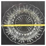 Princess House Crystal Heritage Shell Condiment Spoons - Set of 4 & Clear Candy Dish