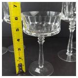 Mikasa Marquis Crystal Goblets - Vintage Set of 9