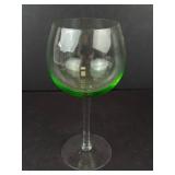 Glassware - 4 Stemware: 2 Iridescent Glasses, 1 Sombrero Margarita, 1 Green-Tinted Wine Goblet