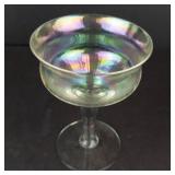 Glassware - 4 Stemware: 2 Iridescent Glasses, 1 Sombrero Margarita, 1 Green-Tinted Wine Goblet