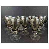 Skruf Gulli Cordial Glasses - Siegfried Stahl Design, Vintage 1960s, 9-Piece Set