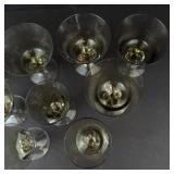 Skruf Gulli Cordial Glasses - Siegfried Stahl Design, Vintage 1960s, 9-Piece Set