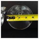 Fostoria Wedding Ring Crystal Glasses - Platinum Rim (Lot of 9)