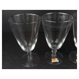 Fostoria Engagement Crystal Iced Tea Goblets - 4-Piece Set with Platinum Rim