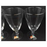 Fostoria Engagement Crystal Iced Tea Goblets - 4-Piece Set with Platinum Rim