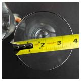 Fostoria Engagement Crystal Iced Tea Goblets - 4-Piece Set with Platinum Rim