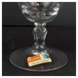 Fostoria Engagement Crystal Iced Tea Goblets - 4-Piece Set with Platinum Rim