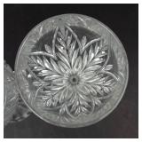 Mikasa Park Ridge Crystal Water Goblets - Deeply Cut Pattern, Textured Stem - Set of 2