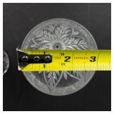 Mikasa Park Ridge Crystal Water Goblets - Deeply Cut Pattern, Textured Stem - Set of 2