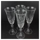 Salzburg Cristal de Flandre 4 Champagne Flutes 14.5 cl