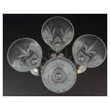 Salzburg Cristal de Flandre 4 Champagne Flutes 14.5 cl