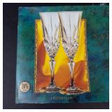 Salzburg Cristal de Flandre 4 Champagne Flutes 14.5 cl