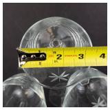 Starburst Etched Wine Glasses - Set of 11 Stemware