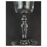 Libbey Rock Sharpe Wayne Pattern Water Goblets - Set of 6 Vintage Crystal