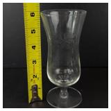 Vintage Starburst Etched Parfait Glasses - Mid Century Dessert Glassware Set of 9